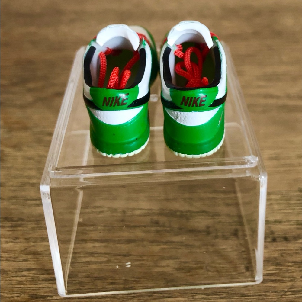 Green Mini Sneakers Shoes Miniature Collectible - Picture 4 of 6